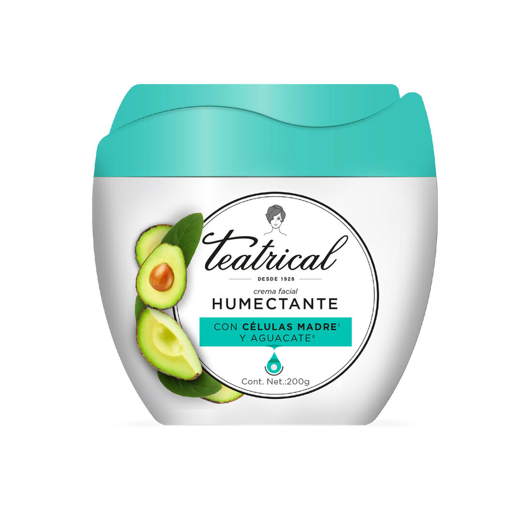 Teatrical Crema Facial Humectante 200 G, , large image number 1