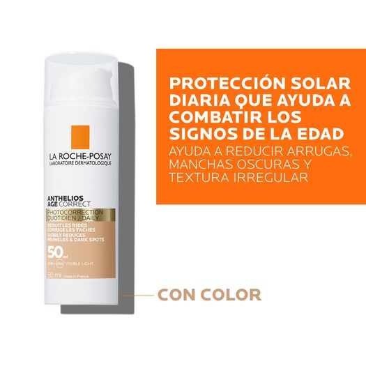 Protector Solar Rostro Anthelios Age Correct FPS50+ Con Color 50 ml, , large image number 2