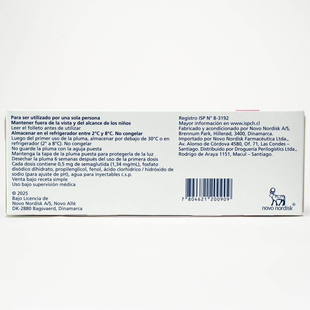 Wegovy Semaglutida 0.5mg/dosis Inyectable 1 Pluma Prellenada, , large image number 1