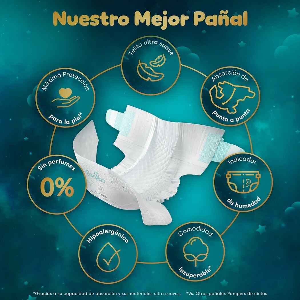 Pa&ntilde;al Pampers Protecci&oacute;n Insuperable Talla XG (11-15 kg) 48 Un, , large image number 1