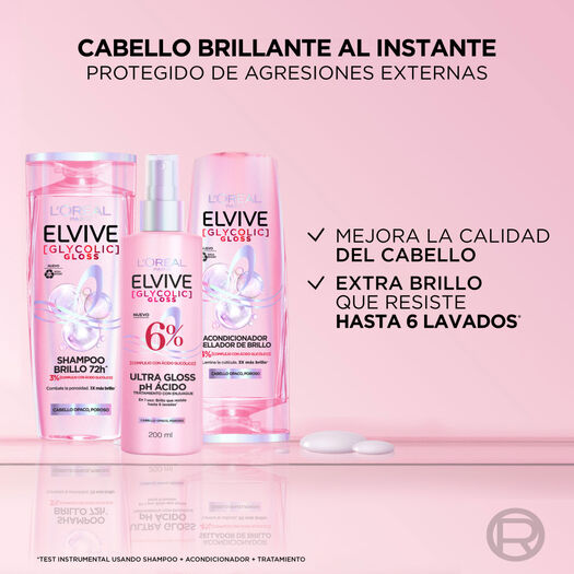 Acondicionador Elvive Acidifier Glyco Gloss 200 mL, , large image number 4