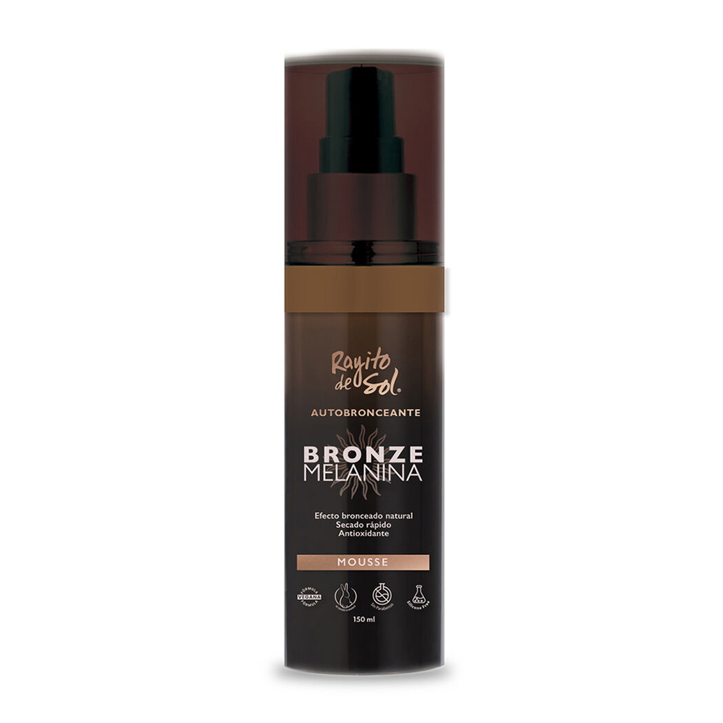 Autobronceador Rayito de Sol Espuma Bronze Melanina 150 mL, , large image number 0