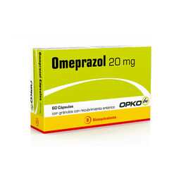 Omeprazol 20 mg x 60 Cápsulas con Gránulos con Recubrimiento Entérico OPKO CHILE S.A.