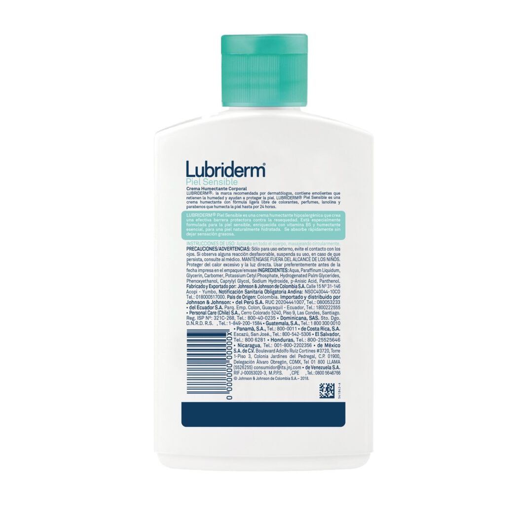 Crema Lubriderm Piel Sensible 400 mL, , large image number 2