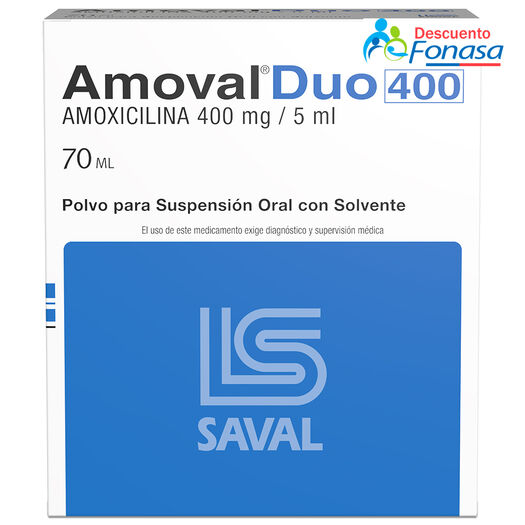 Amoval Duo  400 mg/5mL x 70 mL Polvo Para Suspensión Oral, , large image number 0