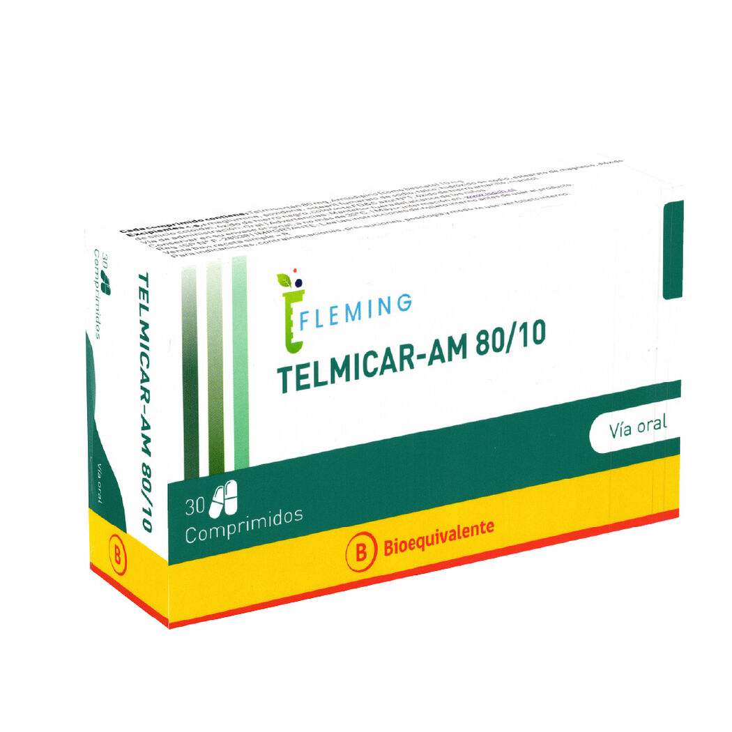 Telmicar-AM 80/10mg 30 Comprimidos, , large image number 0