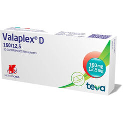 Valaplex D 160 mg/12.5 mg x 30 Comprimidos Recubiertos