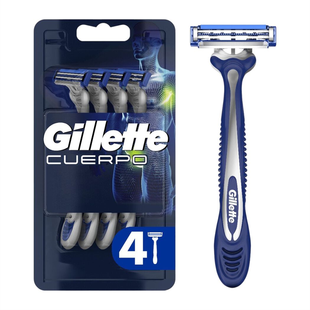 M&aacute;quina de Afeitar Gillette Cuerpo 4 un, , large image number 0