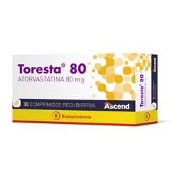 Toresta 80 mg  30 Comprimidos