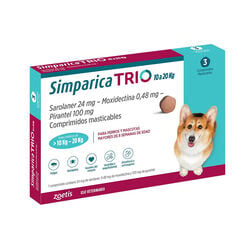 Vet Simparica Trio 10-20Kg 3Comp Mast