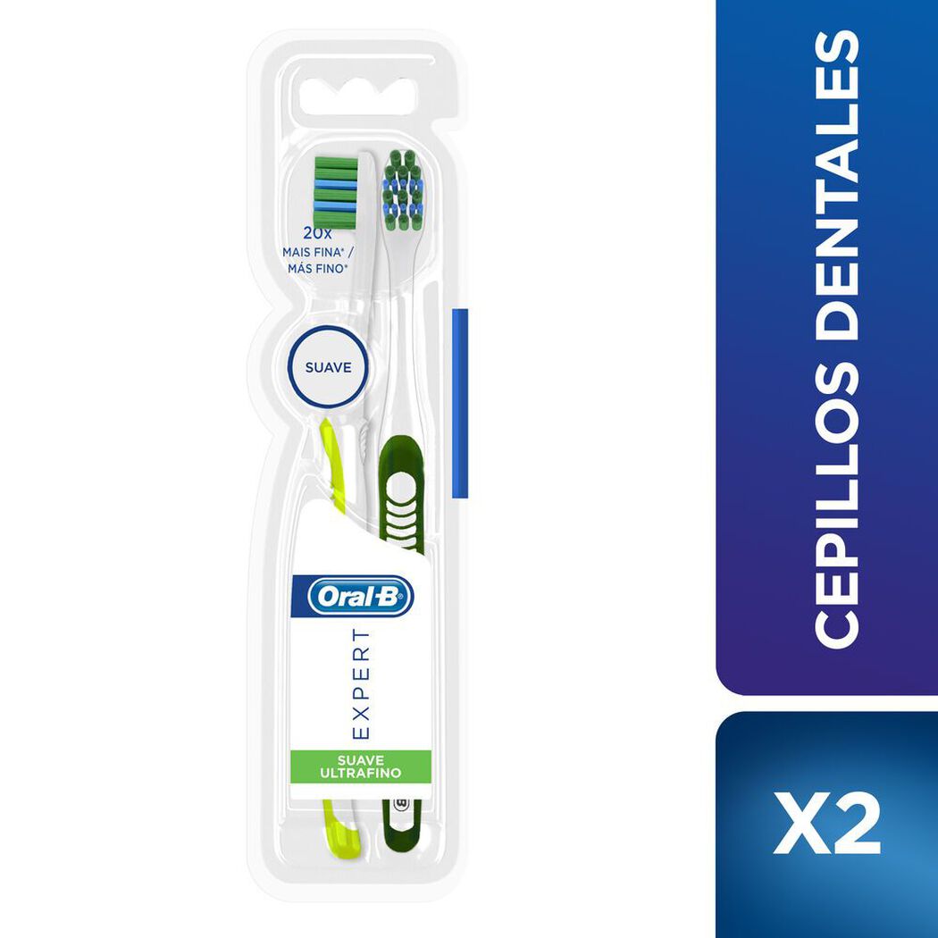 Oral B Pack Cepillo Dental Expert Suave Ultra Fino x 2 Unidades, , large image number 0