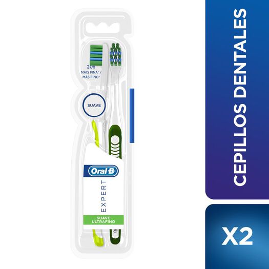 Oral B Pack Cepillo Dental Expert Suave Ultra Fino x 2 Unidades, , large image number 0