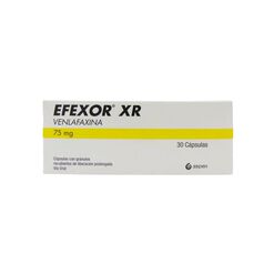 Efexor XR 75 mg x 30 Cápsulas con Microgránulos Recubiertos de Liberación Prolongada