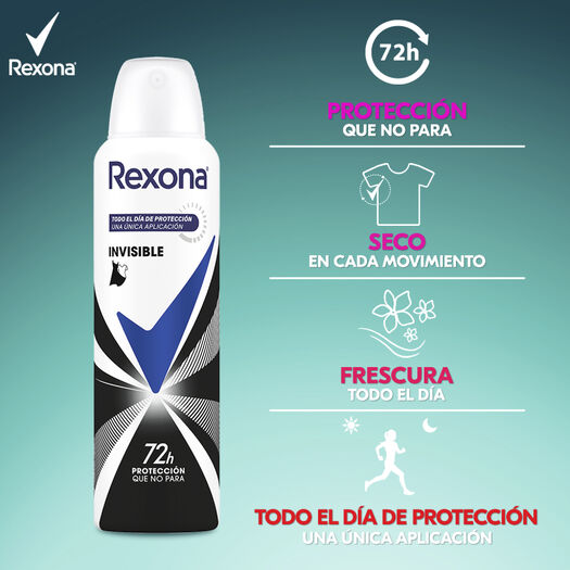 Rexona Women Desodorante Aerosol Invisible 150ml, , large image number 4