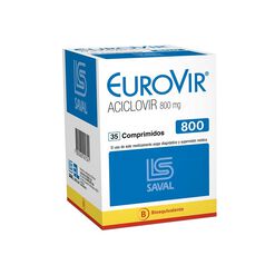 Eurovir 800 mg x 35 Comprimidos