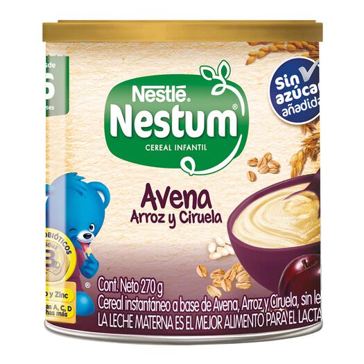 Cereal Infantil Nestum Avena Arroz y Ciruela 270g , , large image number 0