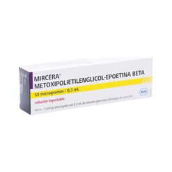Mircera 50 mcg/0.3 mL Soluci&oacute;n Inyectable 1 Unidad