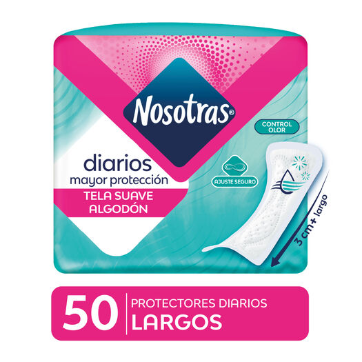 Protectores Diarios Nosotras Largos 50Un, , large image number 0