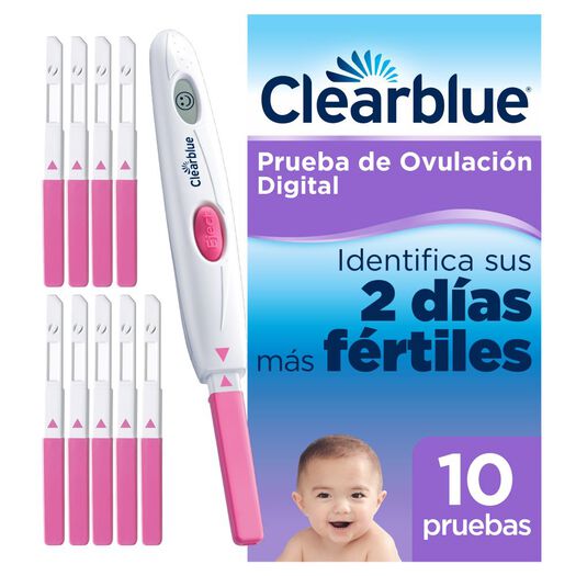 Clearblue Digital Prueba de Ovulación 1 soporte digital y 10 test, , large image number 0
