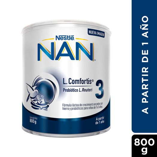 Fórmula Infantil Nan 3 L Comfortis 800 g, , large image number 0