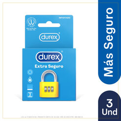 Durex Condones Extra Seguro 3 unidades