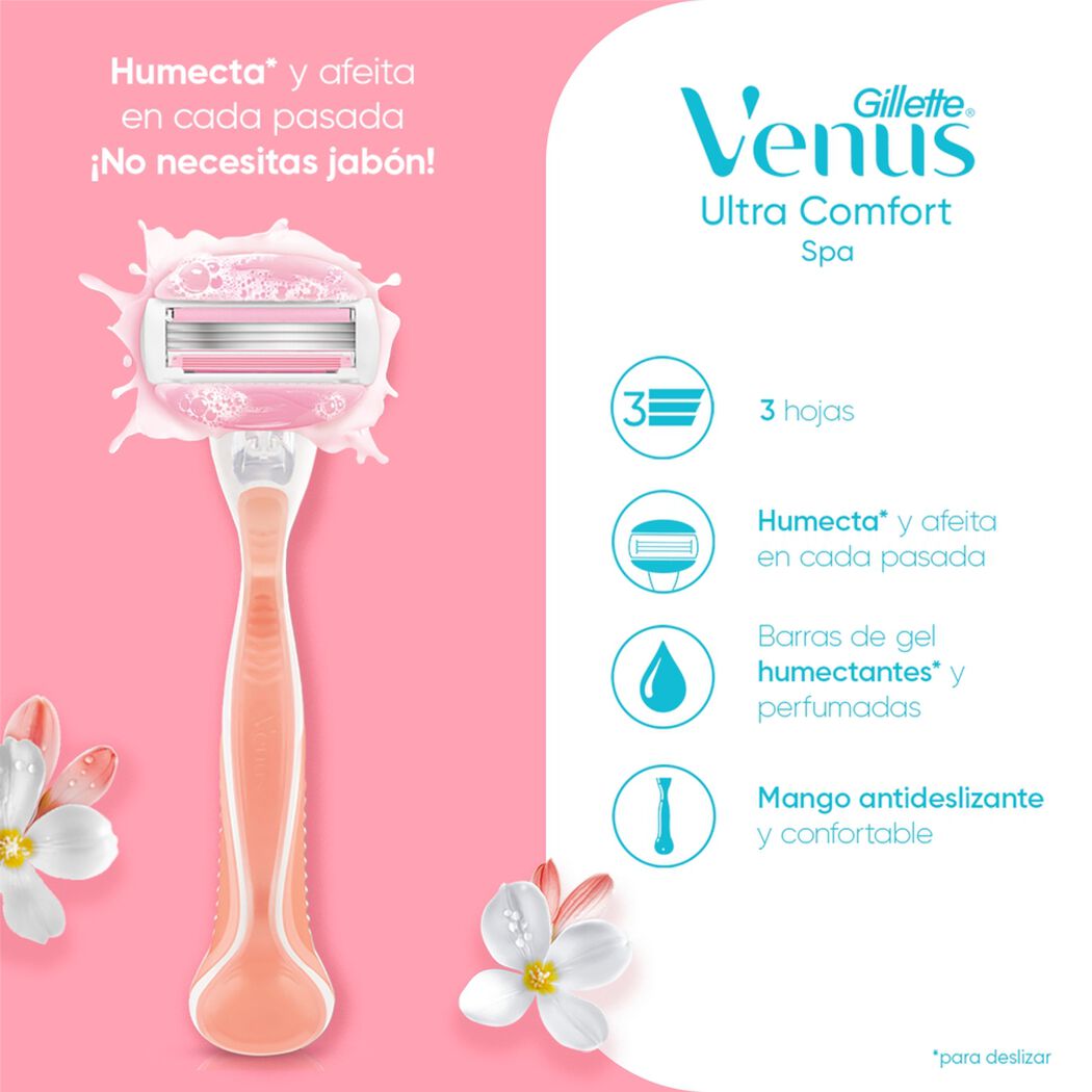 Repuestos Maquina De Afeitar Gillette Venus Spa Con Aceites Bot&aacute;nicos, 2 Unidades, , large image number 1