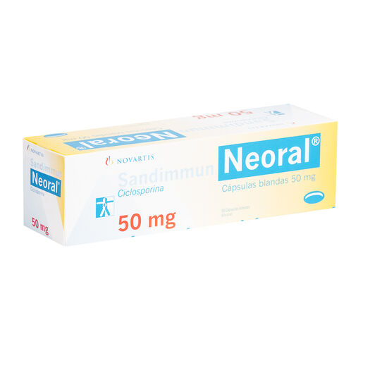 Sandimmun Neoral 50 mg x 50 Cápsulas Blandas, , large image number 0