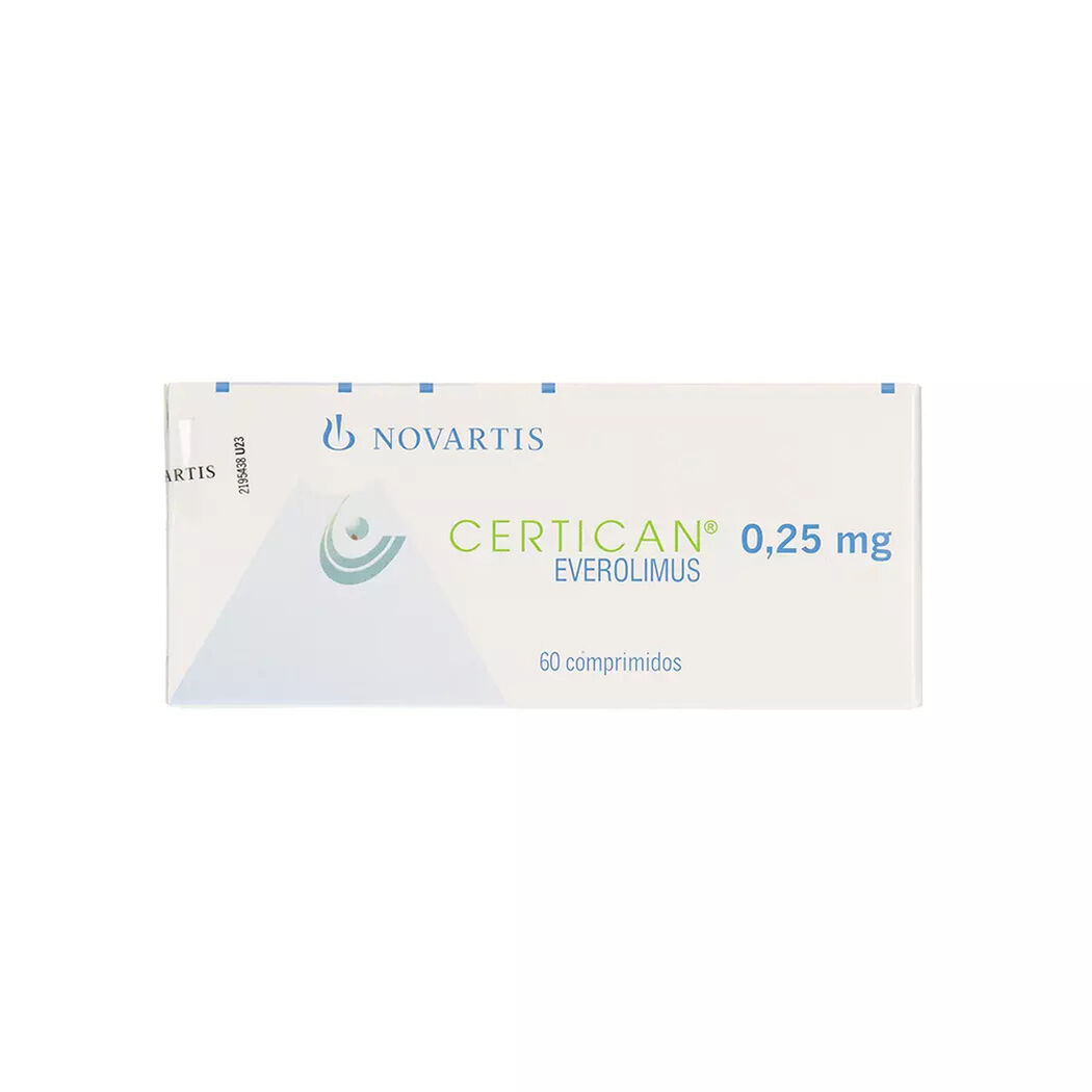 Certican 0,25 mg x 60 comprimidos, , large image number 0