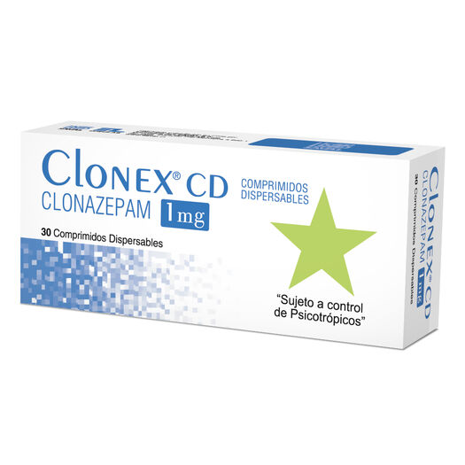 Clonex Cd 1 mg Caja 30 Comp., , large image number 0