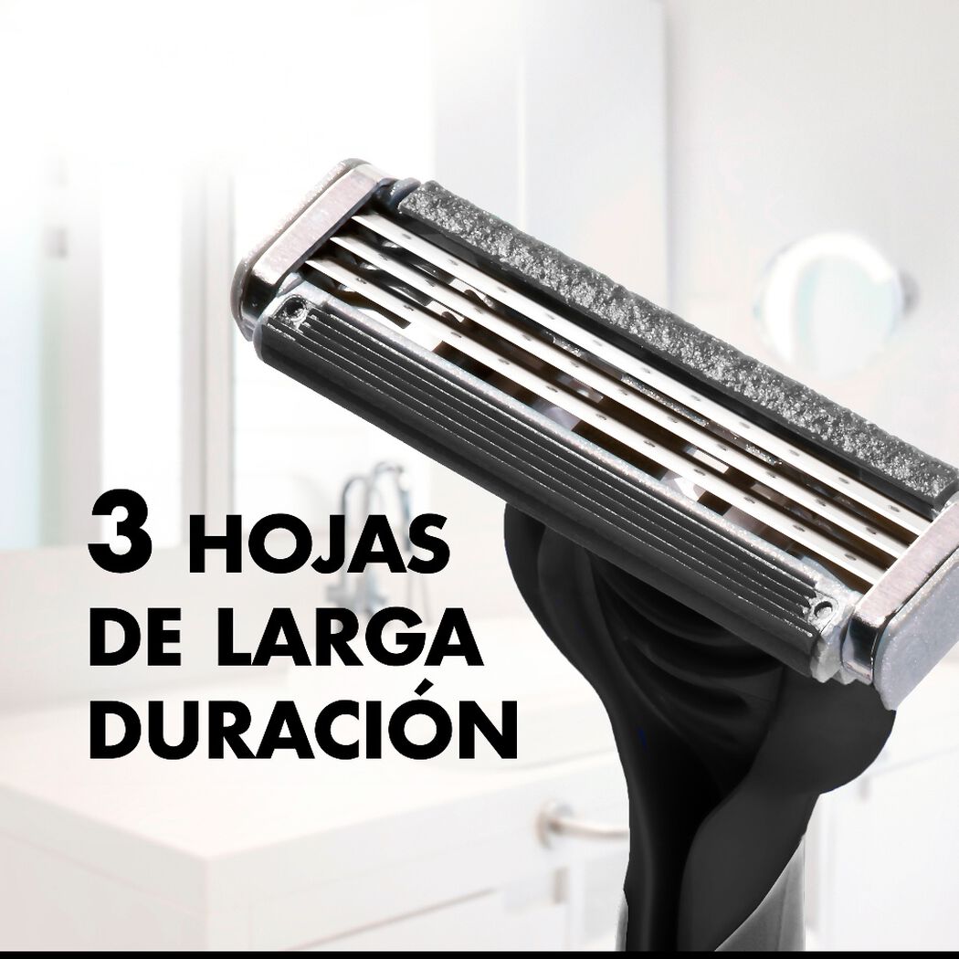 Máquina de Afeitar Gillette Prestobarba 3 Carbono 4 un, , large image number 4