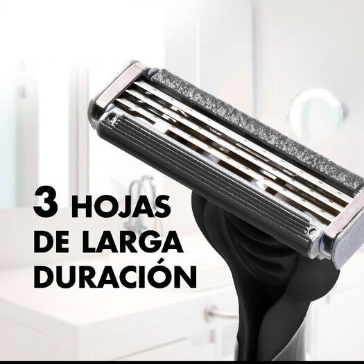 Máquina de Afeitar Gillette Prestobarba 3 Carbono, 4 Uds, , large image number 4