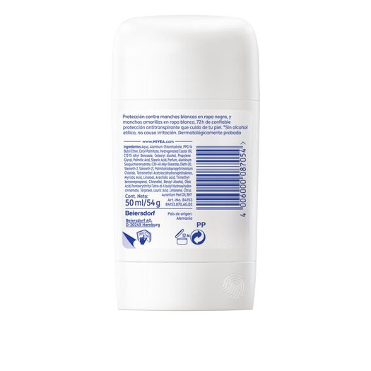 Desodorante NIVEA Barra Black Clear Femenino 54g, , large image number 1