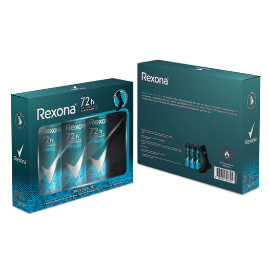 Pack 3 Rexona Men Desodorante Xtracool Aerosol 150ml, , large image number 2
