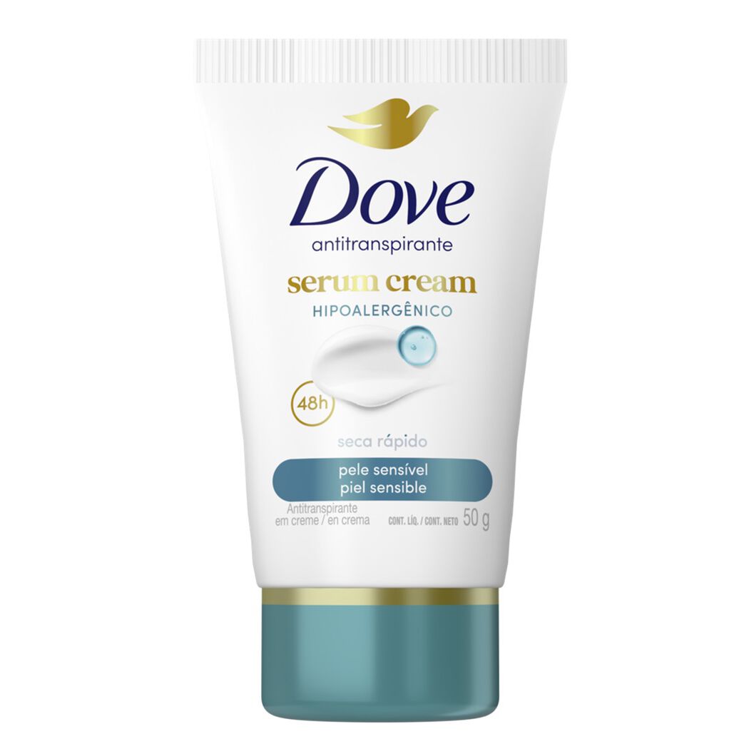 Desodorante Dove Crema Serum Hipoalergénico 48H 50 g, , large image number 0