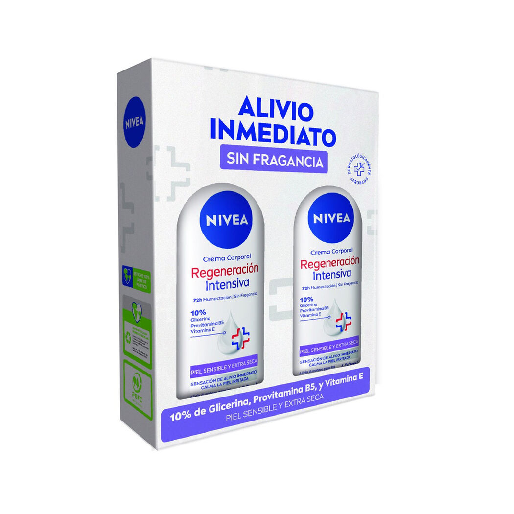 Pack Nivea Fragance Free 400 ml x2 D&iacute;a de la madre 2026, , large image number 1