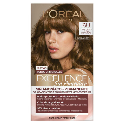 Tintura Excellence Sin Amoníaco 6 U Chocolate Puro Universal 1 un, , large image number 1