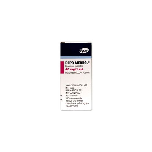 Depo-Medrol 40 mg/mL x 1 Ampolla Suspensión Inyectable, , large image number 0