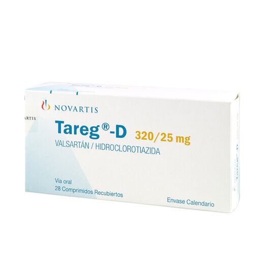 Tareg D 320 mg/25 mg x 28 Comprimidos Recubiertos, , large image number 0