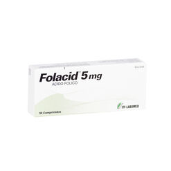 Folacid 5 mg x 30 Comprimidos