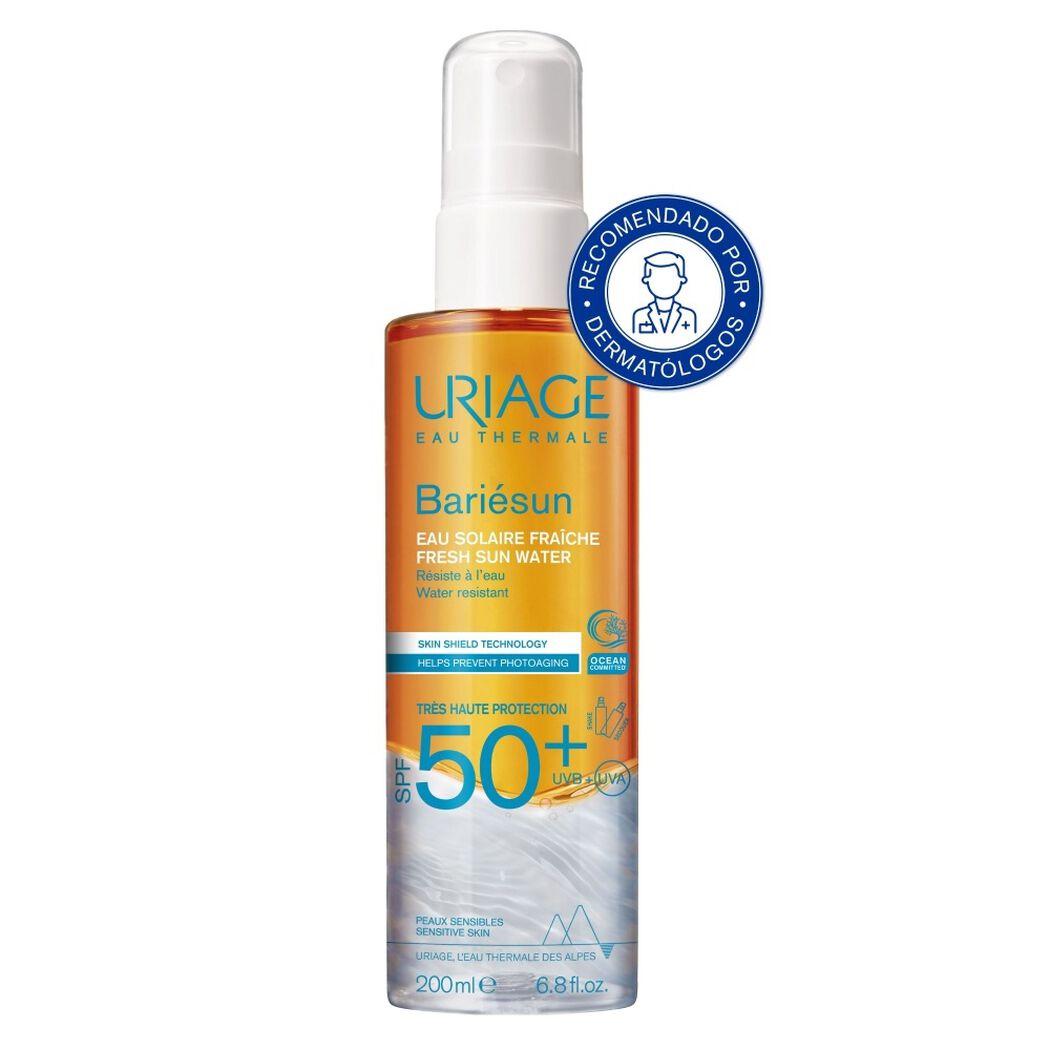Protector Solar Uriage Bari&eacute;sun Sun Water FPS 50+ 200 mL, , large image number 0