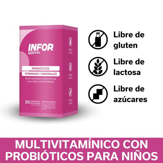 Infortin Probiotico x 30 Comprimidos Masticables, , large image number 1