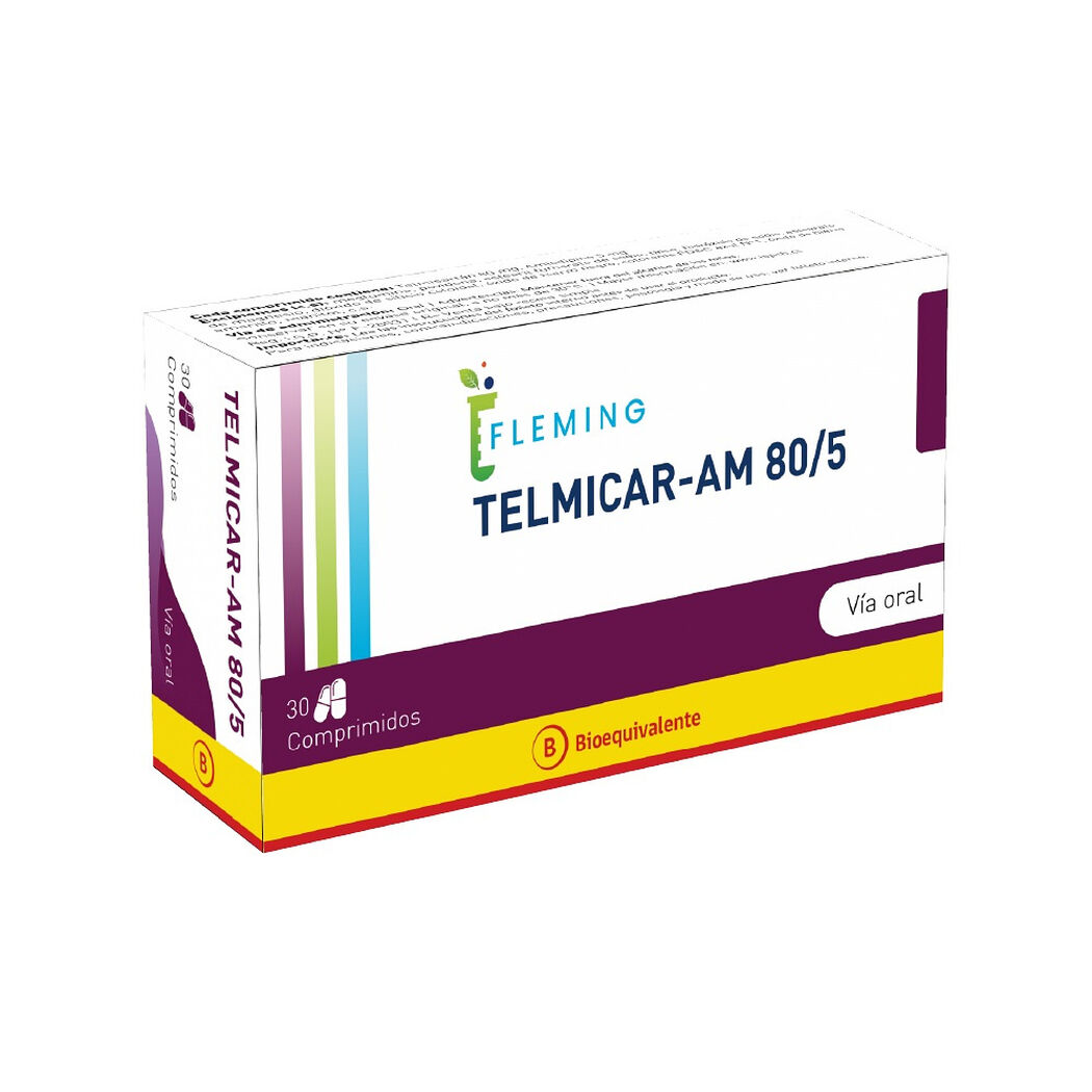 Telmicar-AM 80/5 mg 30 Comprimidos, , large image number 0