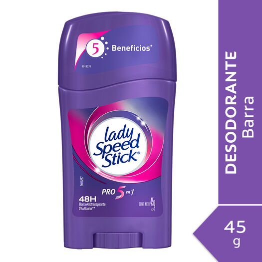 Lady Speed Stick Desodorante Barra Pro 5 x 45 g, , large image number 0