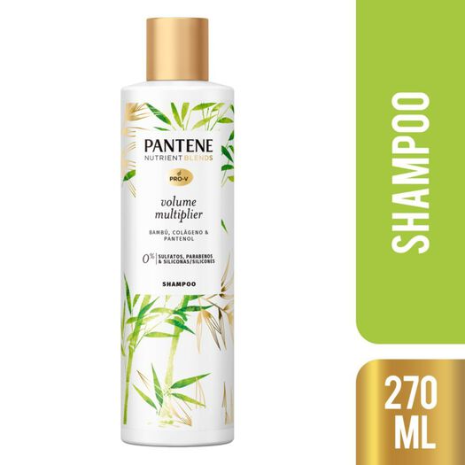 Shampoo Pantene Nutrient Blends Multiplicador De Volumen Bambú, Colágeno & 270 Ml, , large image number 0
