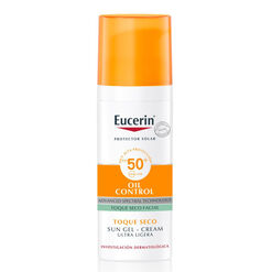 EUCERIN Protector Solar Facial Gel Crema Oil Control FPS50+ 50 mL