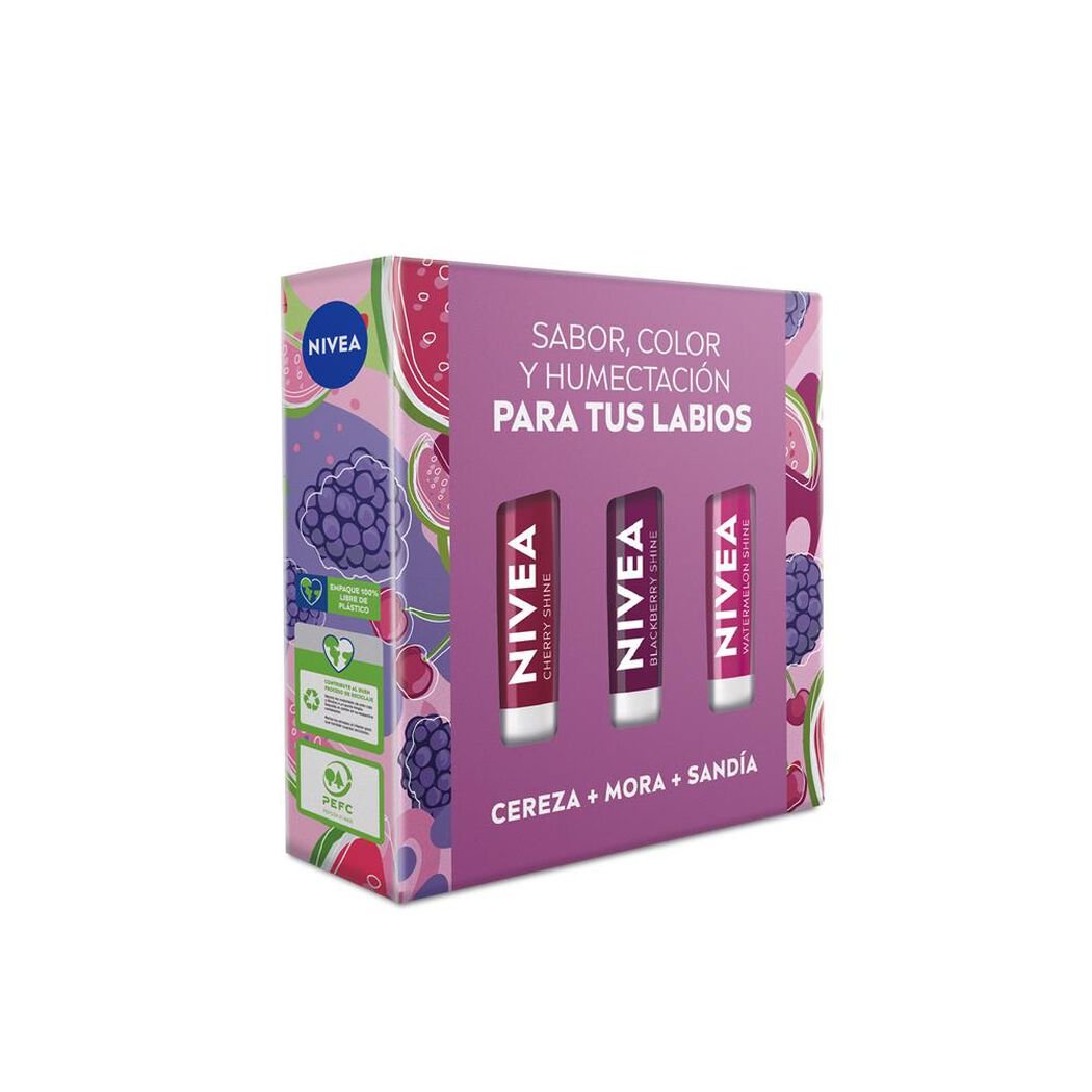 NIVEA Pack Tripack Bálsamo Labial, , large image number 2