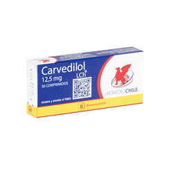 Carvedilol 12.5 mg x 30 Comprimidos CHILE