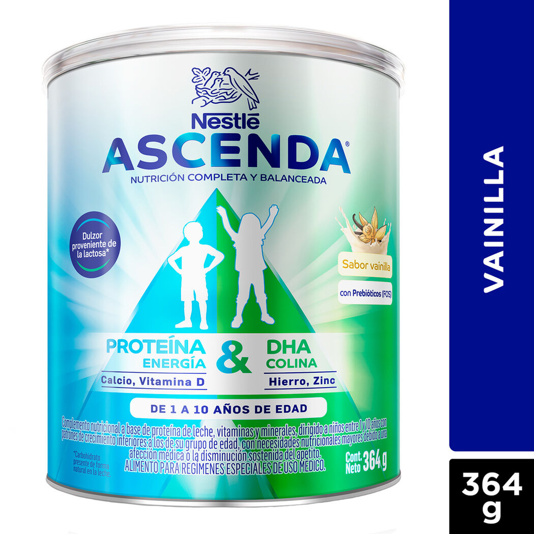 Suplemento Ascenda Sabor Vainilla 364G, , large image number 0