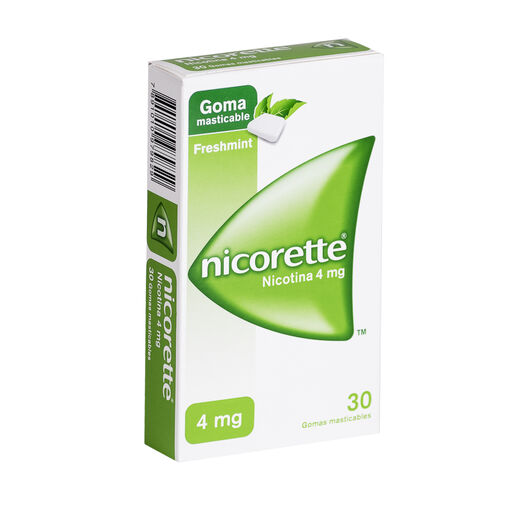 Nicorette 4 mg x 30 Gomas Masticables Freshmint, , large image number 0