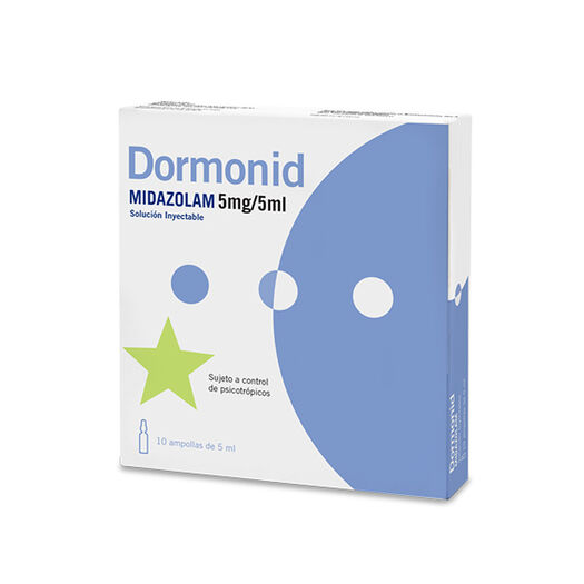 Dormonid 5 mg Caja 10 Ampollas 5ml, , large image number 0